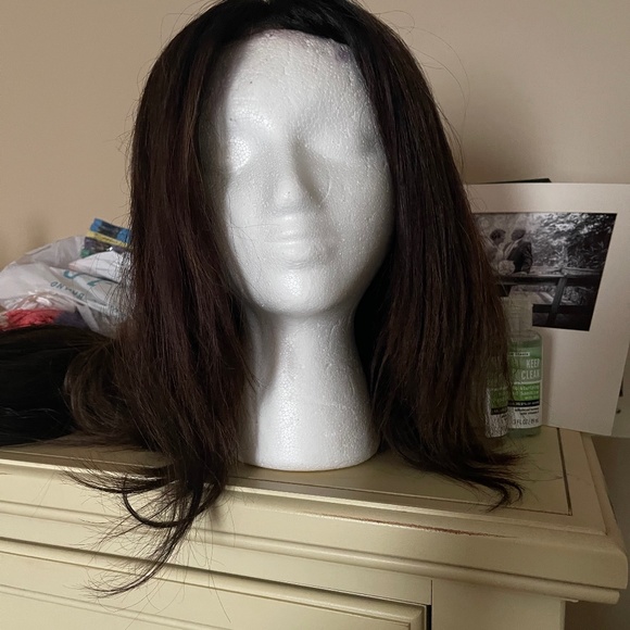 Human Hair Brunette Wig